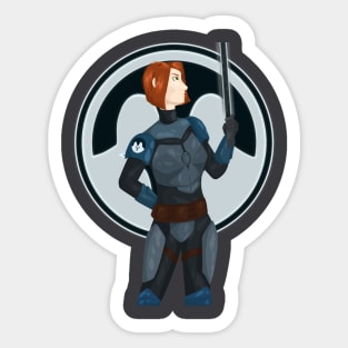 Bo Katan with Darksaber Sticker